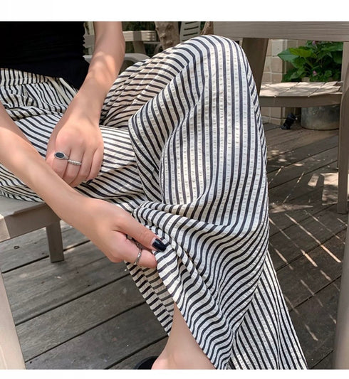 Summer Casual Stripe Loose Trousers